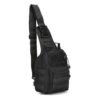 Sling Bag táctico EDC negro con sistema MOLLE, ideal para uso urbano y outdoor – CarryX