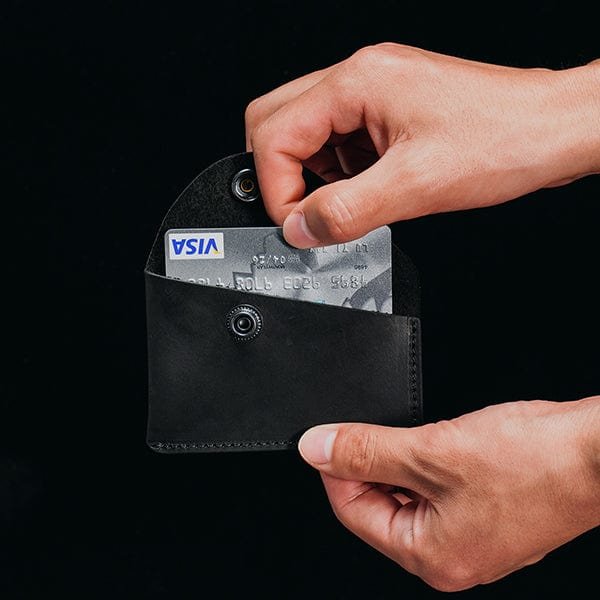 minimalist leather card case wallet viperade pj32