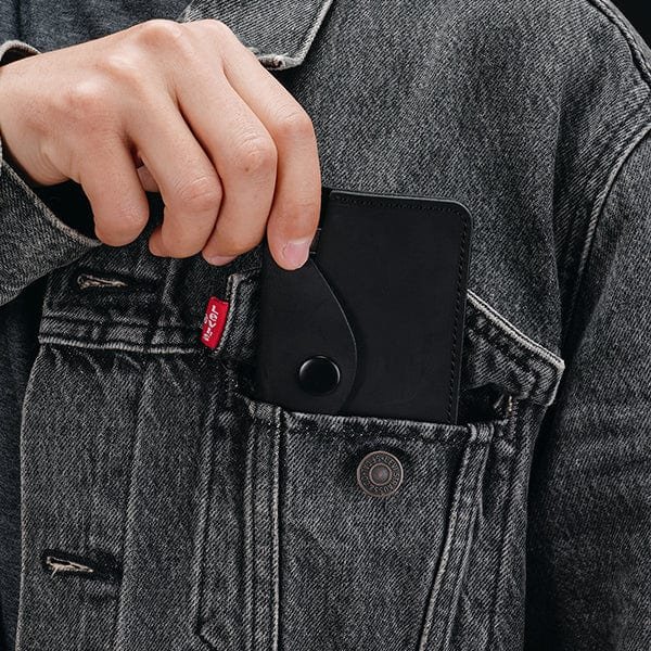 minimalist leather card case wallet viperade pj32