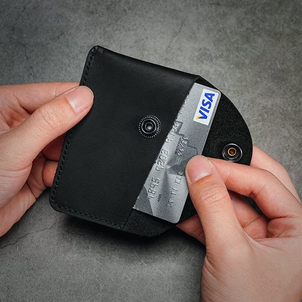minimalist leather card case wallet viperade pj32