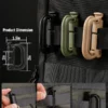 multipurpose d ring buckle black viperade vab1 (2 unidades)