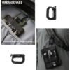 clip molle táctico d ring viperade vab1 negro (2 unidades)