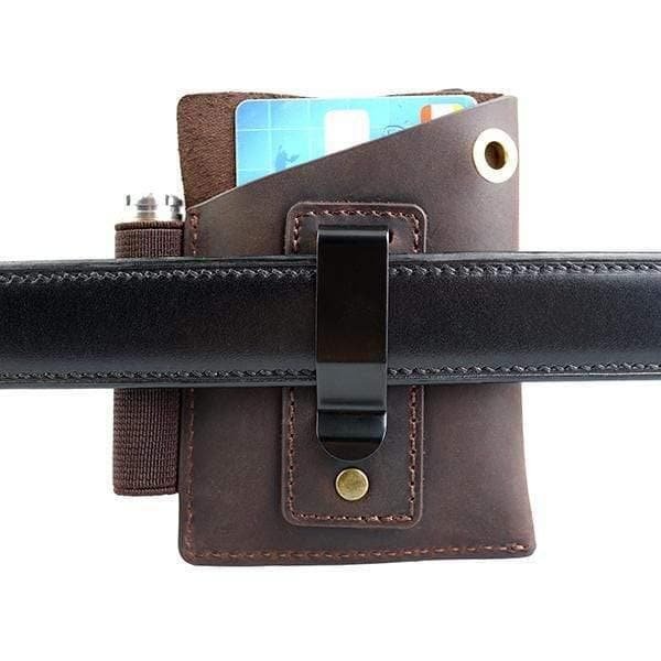 muiltitool and flashlight holder sheath with metal belt clip viperade pj15