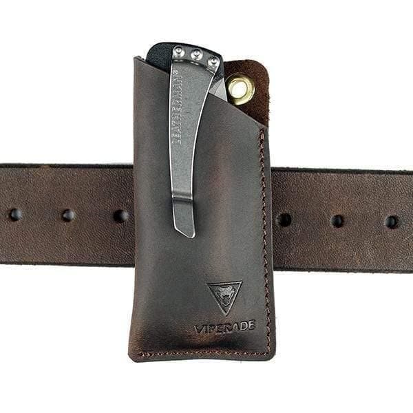 leatherman / buck tool pouch / edc pocket organizer leather on belt viperade pj11