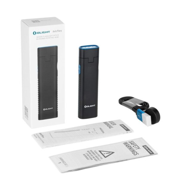 linterna cabezal flexible olight arkflex 1000 lum usb magnético