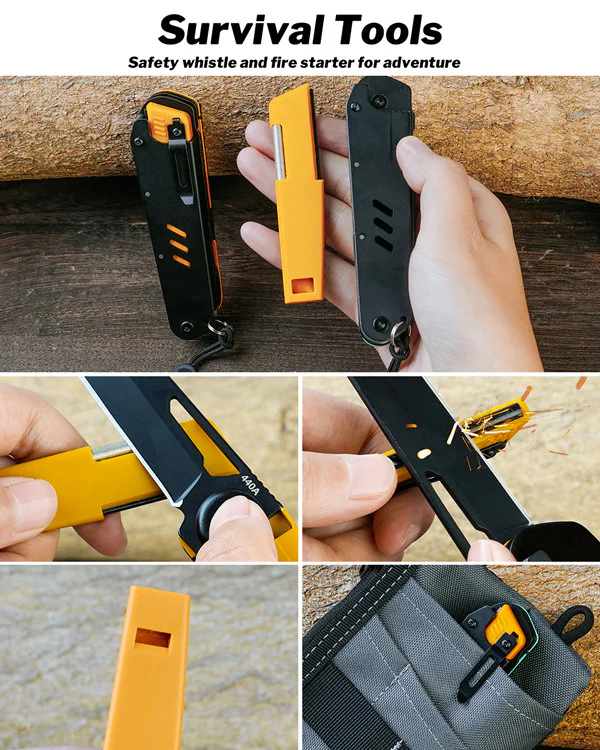 multitool pocket knife viperade vak4 edc 12 in 1 black