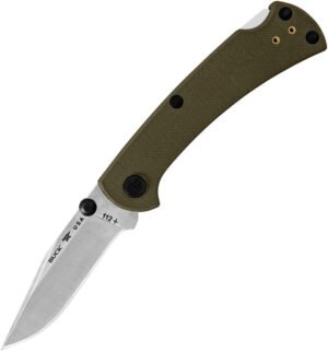 navaja buck 112grs3 slim pro trx mango od green