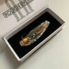 navaja bow trapper rough ryder rr2425 4" cinnamon