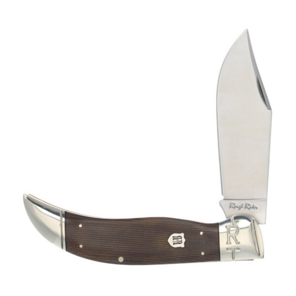 navaja deer slayer rough ryder rr2329 brown micarta