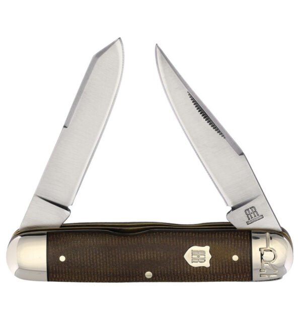 navaja moose rough ryder rr2338 brown micarta