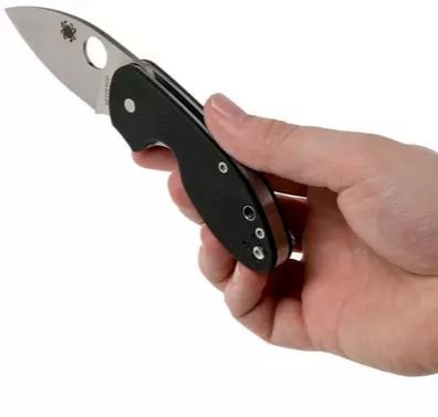 navaja spyderco insistent sc246gp standard edge g10 negro