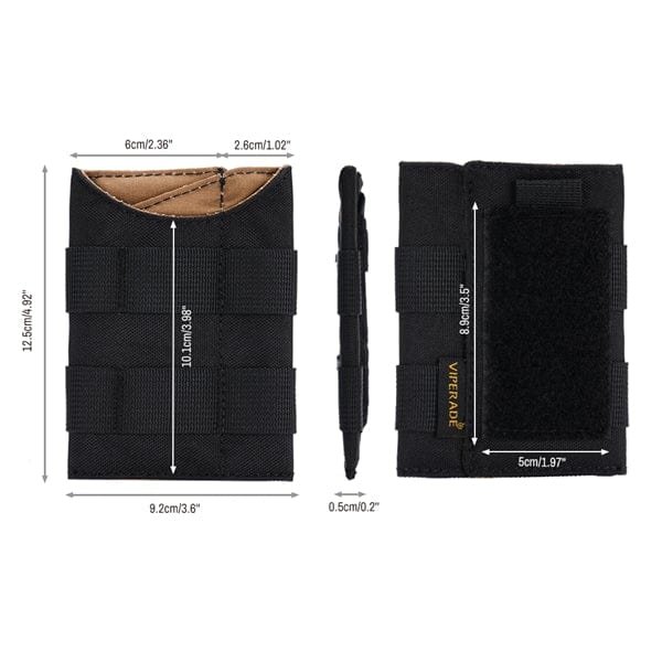 pocket organizer with patch area / edc tool storage pouch viperade ve9
