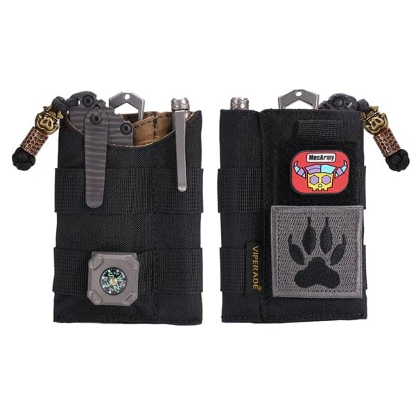 pocket organizer with patch area / edc tool storage pouch viperade ve9