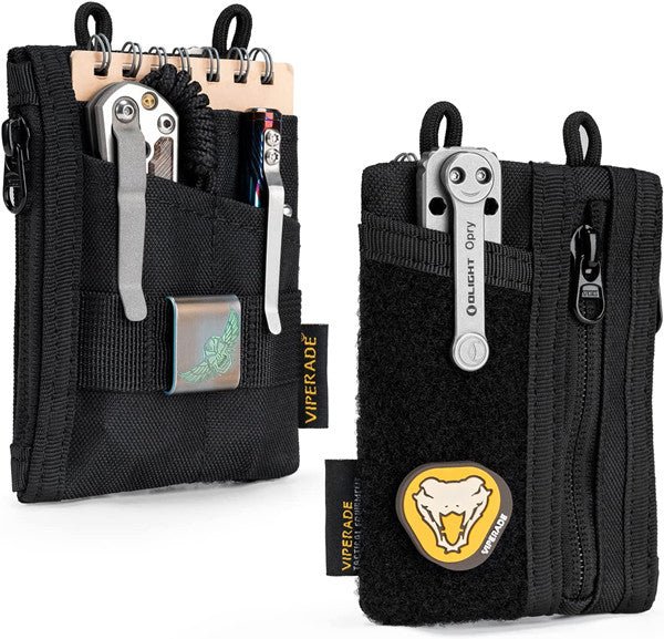 organizador de bolsillo edc viperade ve18 – pouch compacto con Área de velcro