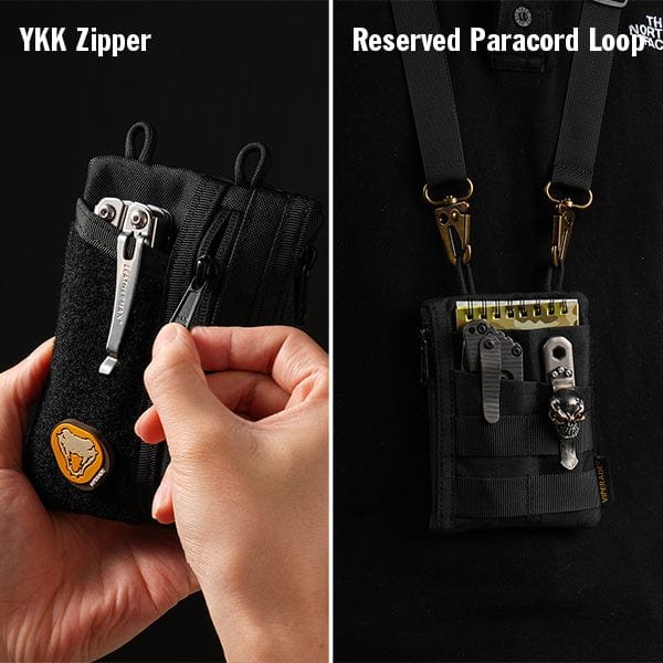 edc pocket organizer pouch, velcro pouch viperade ve18