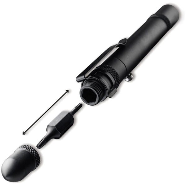 pluma táctica böker plus bit pen con punta torx t6/t8 – mecanismo cerrojo