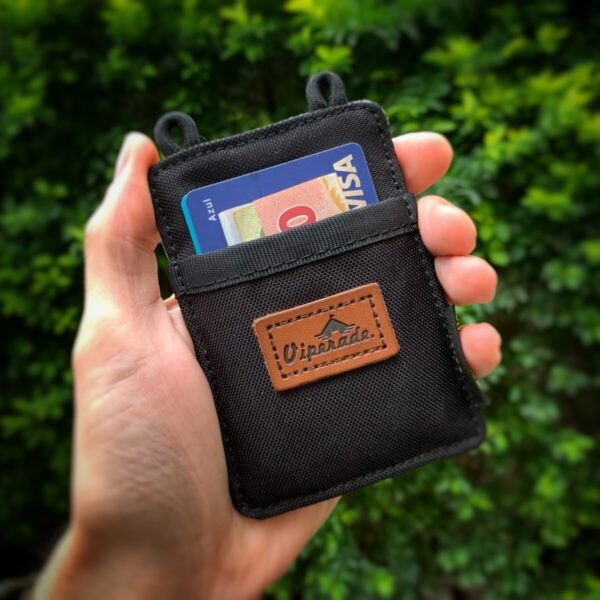 pouch edc slim viperade ve8 negro – organizador de bolsillo minimalista