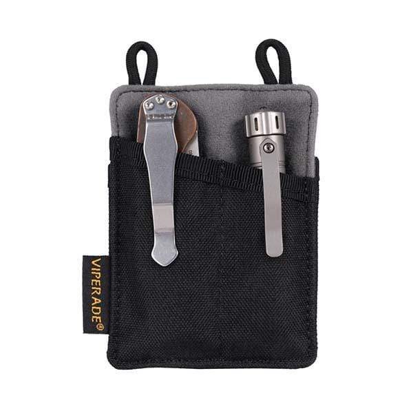 pouch edc slim viperade ve8 negro – organizador de bolsillo minimalista