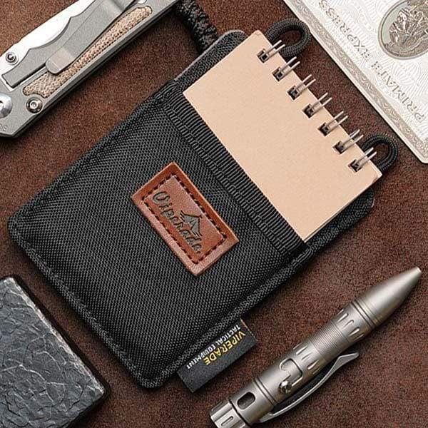 pouch edc slim viperade ve8 negro – organizador de bolsillo minimalista