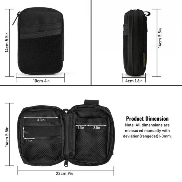pouch edc viperade ve26 – 8 bolsillos y Área de velcro