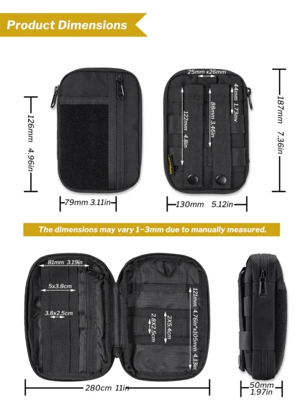 pouch táctico compacto viperade ve30 – organizador molle para herramientas
