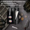 organizador de bolsillo edc viperade ve18 – pouch compacto con Área de velcro