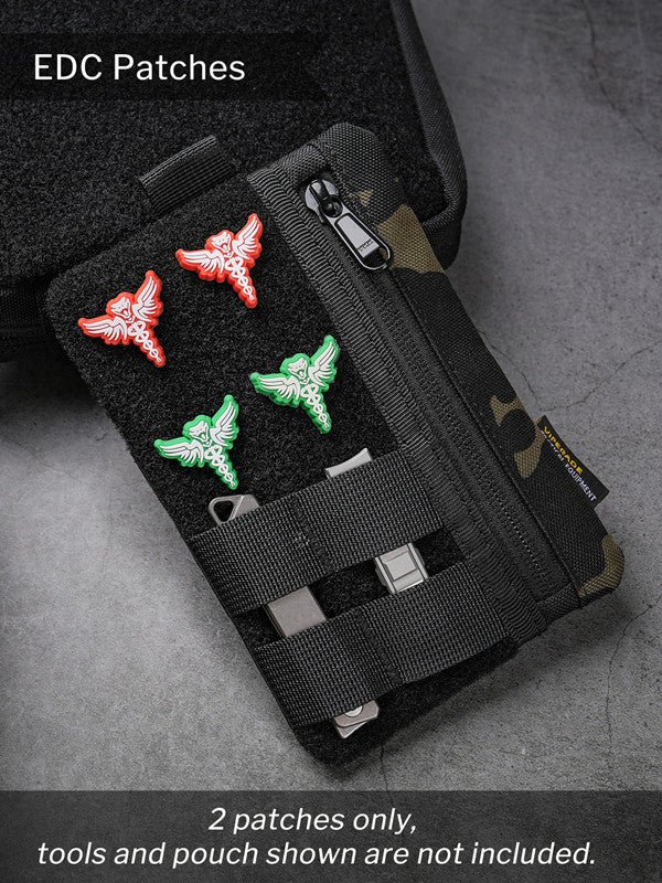 organizador de bolsillo edc viperade ve18 – pouch compacto con Área de velcro