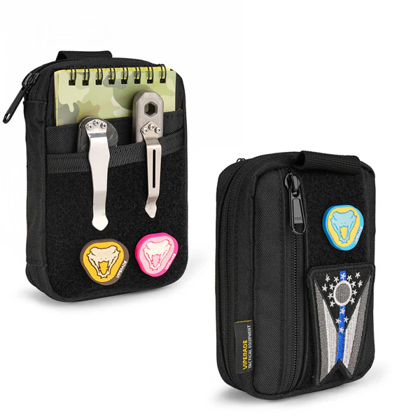 pouch edc viperade ve26 – 8 bolsillos y Área de velcro negro